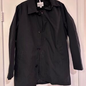 Cole Haan Men's Classic Black Trench Coat